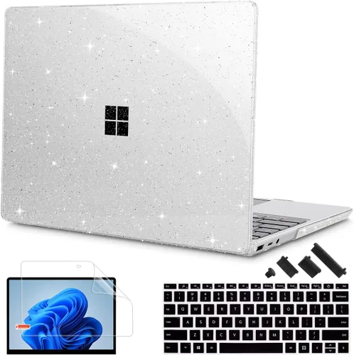 Miniatura 13 de Tuiklol Funda para portátil Microsoft Surface Go 3/2 / 1 de 12.4 pulgadas, carcasa rígida de plástico con protector de pantalla y cubierta Keyborad