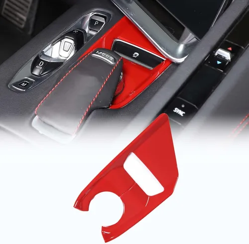 Miniatura 9 de CHEAYAR Cubierta de panel de palanca de cambios compatible con Chevrolet Corvette C8 2020-2023, interruptor antideslizante ESP de automóvil, sensor