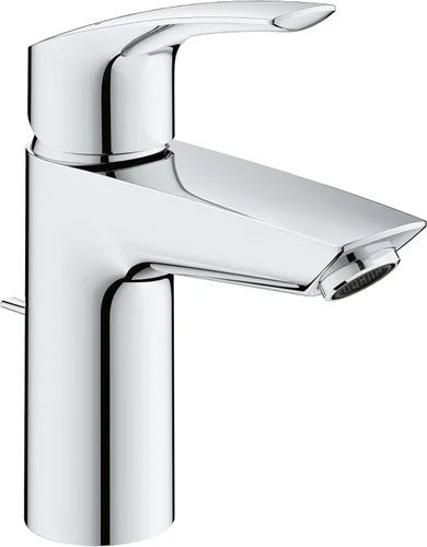 GROHE 23990003 Eurosmart, Grifo de baño de tamaño M de una sola manija de un solo orificio 1.2 GPM, cromado