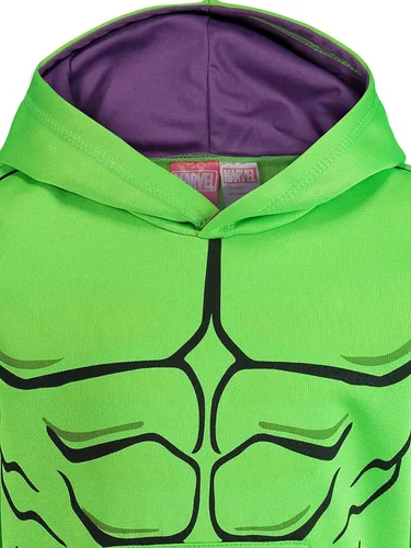 Miniatura 6 de Marvel Avengers Hulk Miles Morales Spider-Man Athletic Cosplay Sudadera con capucha para niños pequeños a niños grandes