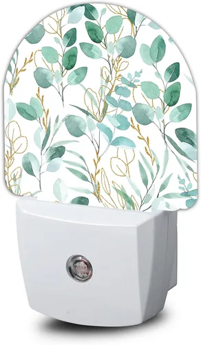 Miniatura 10 de Luz nocturna de mariposa con flores de lavanda, luces nocturnas enchufables a la pared con sensor de atardecer a amanecer, lámpara para dormitorio