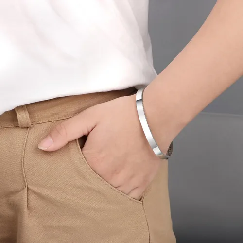 Miniatura 2 de JoycuFF - Regalos conmemorativos por la pérdida de mamá, papá, joyas en memoria de personas, brazaletes de condolencias o duelo con mensaje secreto