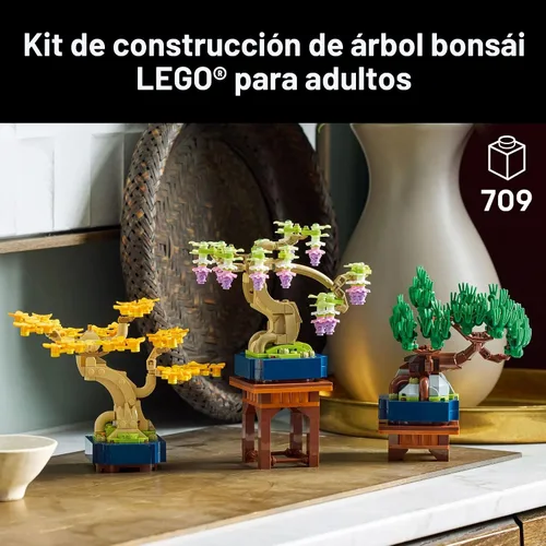 Miniatura 2 de LEGO Botanicals - Juego de construcción de mini árboles bonsái, bloques de construcción de árbol bonsái artificial para adultos, mayores de 18 años