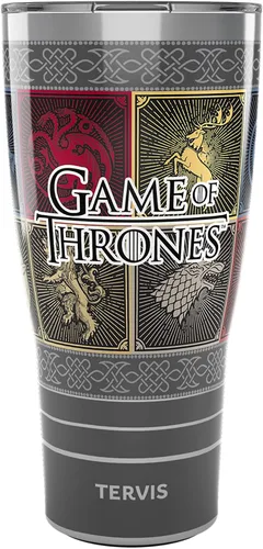 Miniatura 14 de Tervis Vaso aislado de doble pared de Game of Thrones House Sigils hecho en Estados Unidos, mantiene las bebidas frías y calientes, 16 onzas, clásico