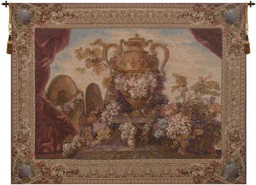 Miniatura 10 de Charlotte Home Furnishings Inc. - Tapiz francés para colgar en la pared, 44 x 33 pulgadas, mezcla de algodón viscosa y poliéster, tejido en Francia