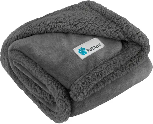 Miniatura 11 de PetAmi Manta para perros pequeños y medianos, manta de cama para mascotas, gatos, cachorros, gatitos, funda de vellón para muebles, protector