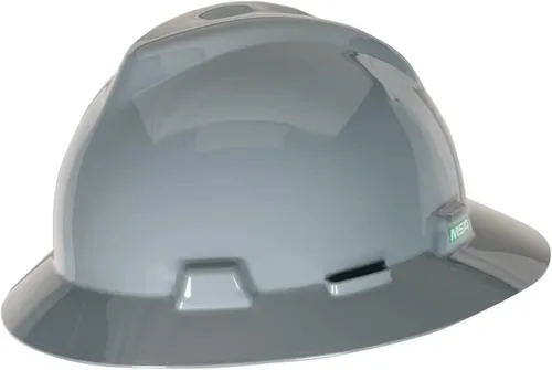 MSA V-Gard Casco de Ala Completa con Suspensión - Carcasa de Polietileno, Protección Superior contra Impactos y Correas de Corona Autoajustables -