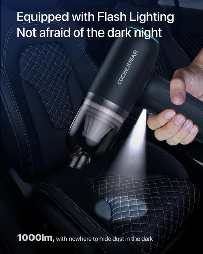 Miniatura 9 de Aspiradora portátil inalámbrica de mano, 18KPA 4 en 1, aspiradora magnética de mano inalámbrica con luz LED, tiempo de funcionamiento de 30 minutos