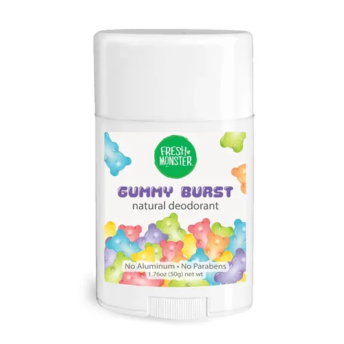 Fresh Monster Desodorante natural para niños y adolescentes | Ganador del premio Oro de la elección de mamá | Libre de aluminio, sin parabenos,