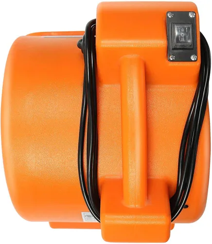 Miniatura 6 de Dryser 6pk Air Mover - Ventilador de piso industrial de 2 velocidades 1/2 HP - Ventilador de secado de alfombras naranja