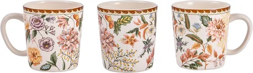 Miniatura 3 de Bico Blooming Moment - Juego de 4 tazas de café de cerámica, tazas de té grandes de 18 onzas con asa, tazas estéticas tipo latte para capuchino