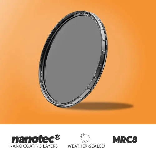 Miniatura 4 de 77mm X2 Filtro CPL Polarizante Circular para Lentes de Cámara - Filtro Polarizador de Vidrio Óptico AGC con Paño para Lentes - MRC8 - Recubrimientos