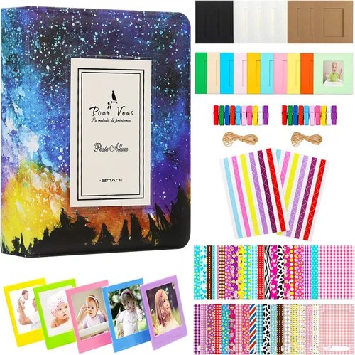 Miniatura 9 de BigTrend - Álbum de película de papel fotográfico de 2 x 3 pulgadas para cámara Fujifilm Instax Mini, Polaroid Snap, Z2300, cámaras instantáneas