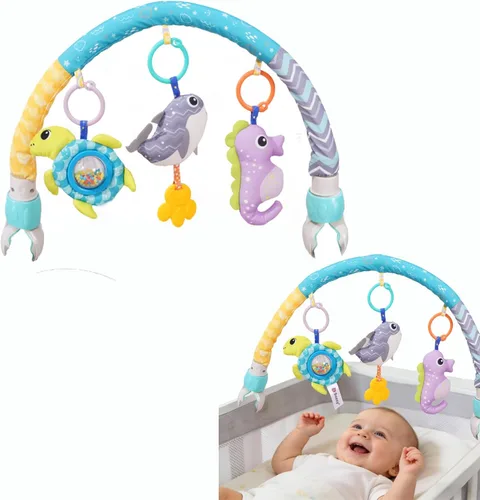 Pau1Hami1ton Juguetes de asiento de automóvil, juguetes de cochecito, juguetes de asiento de automóvil para bebés de 0 a 6 meses, juguetes de bebé