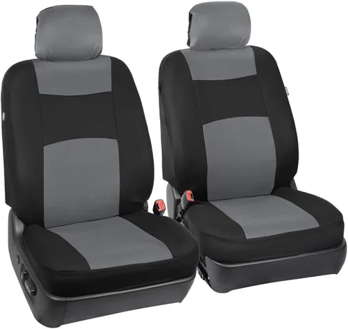Miniatura 2 de BDK PolyPro - Juego completo de fundas para asiento de automóvil, protección de banco dividido delantero y trasero, incluye 4 alfombrillas metálicas
