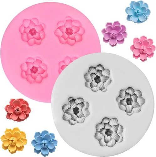 Miniatura 13 de Moldes de silicona de girasol, molde de fondant de flores para decoración de pasteles, decoración de cupcakes, pasta de caramelo de chocolate, juego