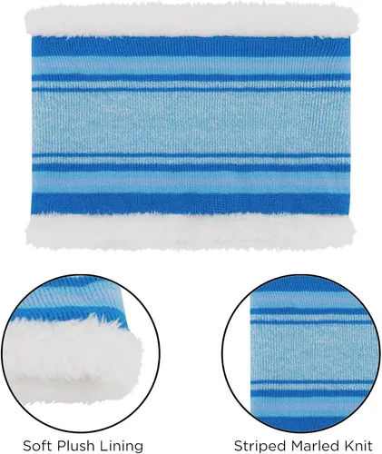 Miniatura 5 de Nickelodeon Conjunto de gorro y manoplas de invierno para niños gorro azul para niños de 2 a 4 años Juego de bufanda