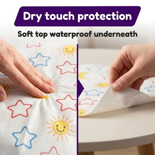 Miniatura 3 de Mighty Clean Baby Paquete de 22 fundas desechables para asiento de inodoro, tamaño XL, impermeables, para niños pequeños, niños y adultos, viajes