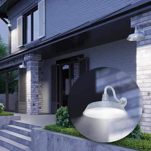 Miniatura 7 de 17 pulgadas. RLM Warehouse - Pantalla con brazo de cuello de cisne y bombilla Led A19 5000K de 9W