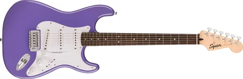 Miniatura 10 de Guitarra eléctrica Squire Sonic Stratocaster, Sunburst de 2 colores, diapasón de madera de arce, protector blanco