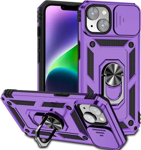 Miniatura 10 de Funda magnética compatible con iPhone 14 Pro de 6.1 pulgadas, funda magnética para iPhone 14 Pro con cubierta de cámara y soporte de grado militar