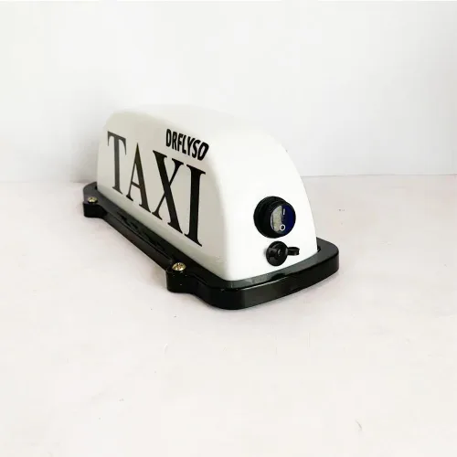 Miniatura 2 de Nueva batería recargable USB 10 pulgadas blanco LED taxi cúpula luz techo taxi signo con base magnética impermeable taxi superior luz