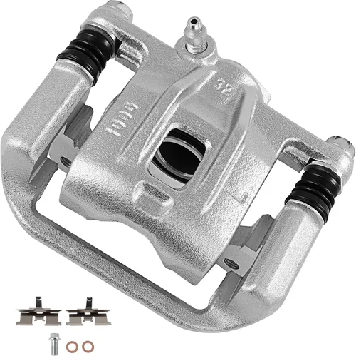 Miniatura 10 de cciyu Conjunto de pinza de freno trasera izquierda 18B4644A con soporte para Buick Rendezvous, para Chevy Venture, para Oldsmobile Silhouette