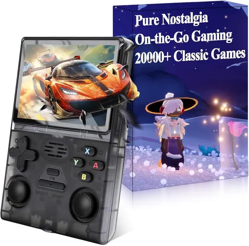 Retrosnap - Consola de juegos portátil 2026, consola retro Snap Gaming Pro con 14 emuladores, más de 20000 juegos precargados, pantalla IPS de 3.5