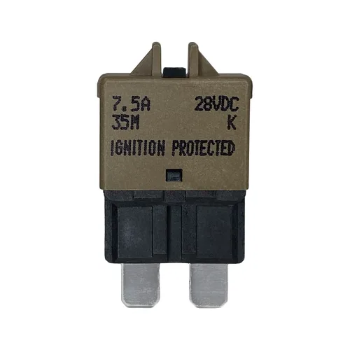 Fusible de disyuntor ATC/ATO de reinicio manual de 7.5 amperios para automóvil, barco, automóvil, camión, RV, audio, protección de batería | Perfil