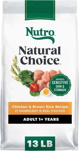 Miniatura 19 de Nutro Natural Choice - Alimento seco para perros, comida para perros adultos, receta de carne seca y arroz integral, 12 libras.