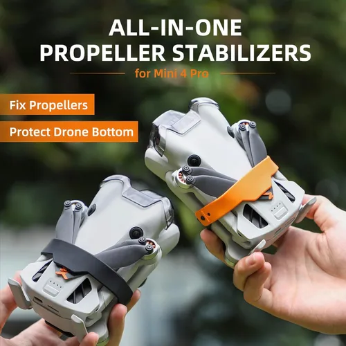 Miniatura 2 de Mavic Mini4 Pro Soporte de hélice para DJI Mini 4 Pro Cámara Drone Accesorios, Hélices de silicona Protector Protector Estabilizador Cubierta Negro