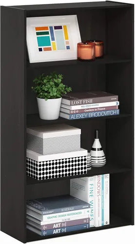 Miniatura 20 de Furinno Luder - Estantería abierta de 3 niveles, color roble francés