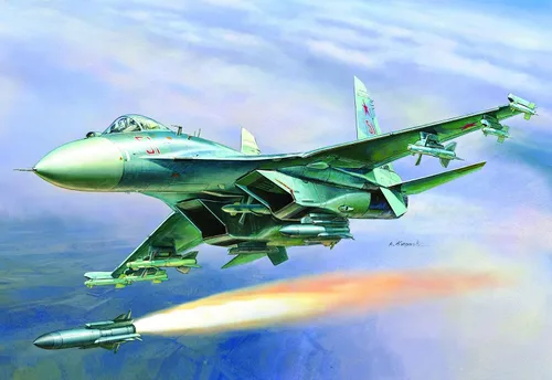 Miniatura 2 de Zvezda Modelos SU-27 SM Flanker B Mod.1 Modelo Kit