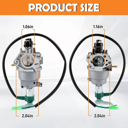 Miniatura 4 de HUAYI P27-2 Carburador compatible con Honda GX390 13HP 188F Generac GP5000 GP5500 GP6500 Powermax Smarter Tools 5000W 5500W 6500W 7500W 8000W 9500W