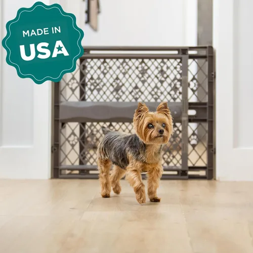 Miniatura 6 de MYPET North States Paws - Puerta portátil para mascotas: 26-40 pulgadas de ancho. Montaje a presión. No necesita herramientas. Fabricado en EE. UU.