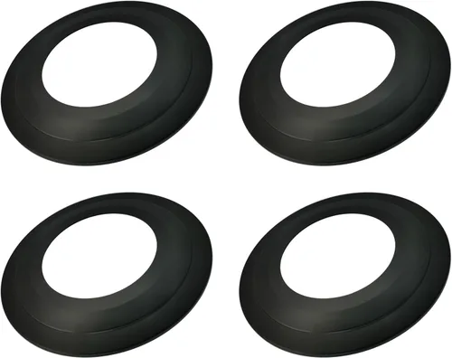 Miniatura 9 de Jolux Paquete de 4 anillos de plata mate para iluminación de lata empotrada de 5/6 pulgadas, plástico, diámetro exterior de 8.6 pulgadas, diámetro