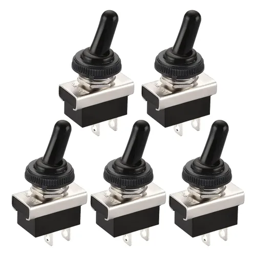 Miniatura 21 de Baomain, interruptor de conmutación SPST con apagado-encendido, 2 clavijas, 12 V 25 A con cubierta impermeable para auto