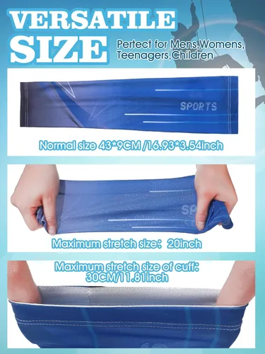 Miniatura 20 de 10 pares de mangas de protección solar UV brazo mangas de enfriamiento antideslizante compresión deportes poliéster Ciclismo cubiertas