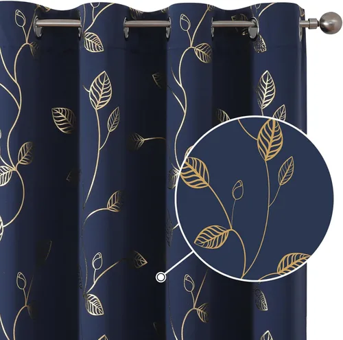 Miniatura 69 de BUHUA - Cortinas opacas blancas, cortinas plateadas, juego de 2 paneles de cortinas con ojales para dormitorio, elegante tratamiento de ventana