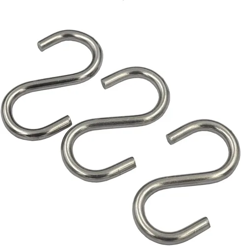 Miniatura 3 de DGOL 24 paquetes de ganchos en S pequeños de acero inoxidable 304 de 1-7/8 pulgadas de largo con capacidad de carga de 100 libras
