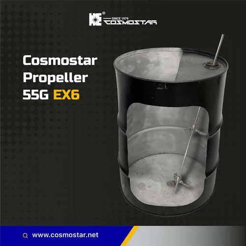 Miniatura 2 de Cosmostar Mezclador de pintura de 55 galones con cuchillas de mezcla de acero inoxidable expandibles y varilla de eje de 0.47 pulgadas, ideal