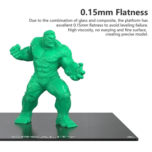 Miniatura 3 de Creality Plataforma de cama de cristal oficial para impresora 3D Ender 3, placa de vidrio templado de 235x235 mm para Ender 3 PRO/Ender 5 PRO/Ender