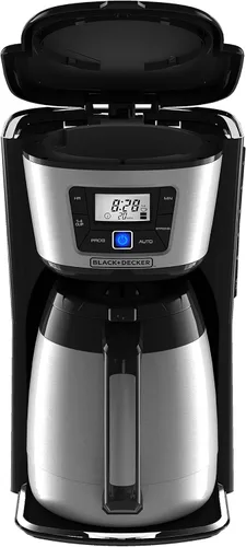 Miniatura 9 de BLACK+DECKER Cafetera térmica de 12 tazas, negro/plata, CM2035B