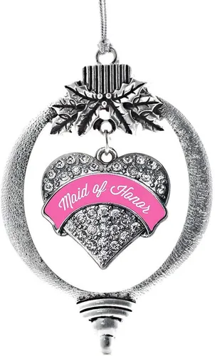 Miniatura 35 de Inspired Silver - Adorno con dije de hermana gemela - Adornos navideños de plata con circonitas cúbicas