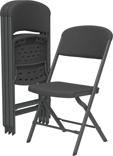Miniatura 10 de LIFETIME Sillas plegables, silla plegable resistente contorneada para mayor comodidad, paquete de 4