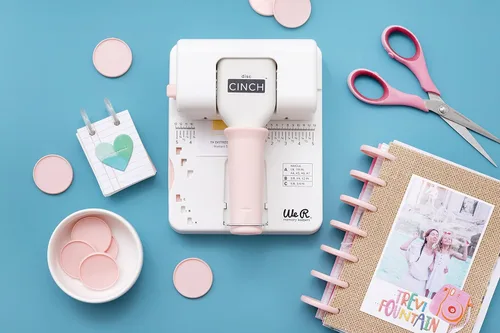 Miniatura 9 de We R Disc Cinch - Herramienta para encuadernación de libros, color blanco y rosa