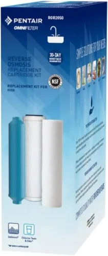 Miniatura 2 de Pentair OMNIFilter ROR2050 Kit de cartucho de repuesto de ósmosis inversa, para uso con sistema de filtro de agua de ósmosis inversa OMNIFilter