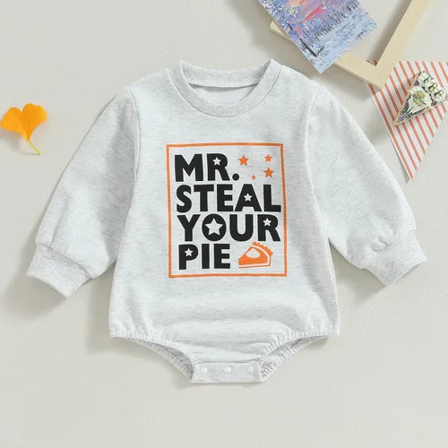 Miniatura 46 de Ropa de Halloween para bebé niña, sudadera con estampado de calabaza, mameluco de burbujas, lindo traje de Acción de Gracias de otoño