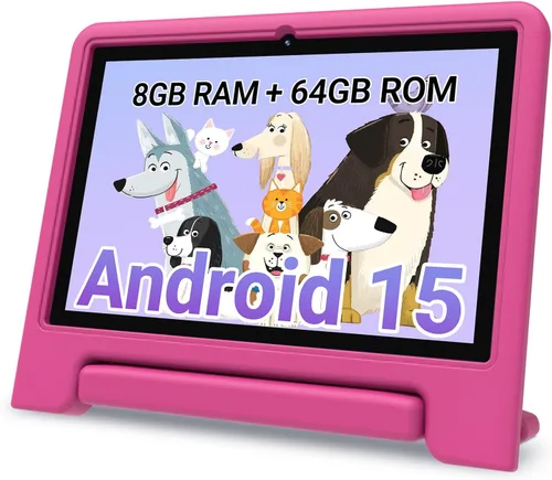 Miniatura 9 de Tablet para niños 2025, tableta Android 15 de 10.1 pulgadas para niños, 8+64 GB de almacenamiento (expansión de 1 TB), Octa-Core, WiFi 6, Azul
