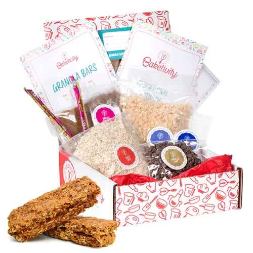 Miniatura 9 de Baketivity Kids - Juego de hornear para niños, kit de suministros para fiestas de comida para adolescentes, lecciones de cocina esenciales
